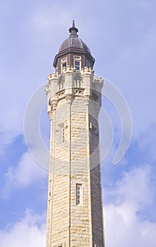 Old 1869 Chicago Water Tower on Michigan Avenue, Chicago, IL photo