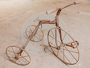 An old children's tricycle 1930