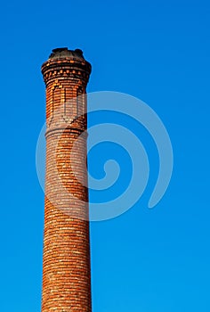Old chimney made of brick