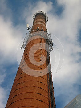 Old chimney and the new precipitator