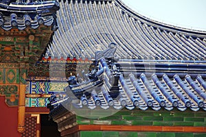 Old China roof at The Imperial Vault of Heaven
