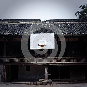 Old China Town basketball stands