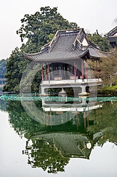 Old Chinese Pavilion West Lake Hangzhou Zhejiang China