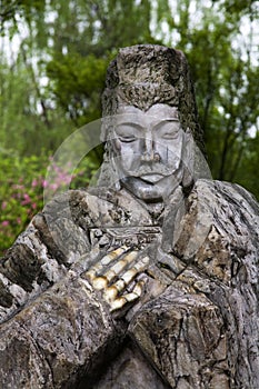 Old Chinese stone statue