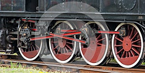 Old choo-choo train wheels