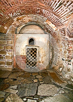 Old christian catacombs in greece