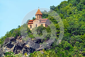 Old Christian church near Qakh city.Kurmukhi Church of St. George n the north of Azerbaijan. XII - XIII centuries