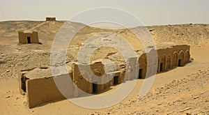 Christian Coptic necropolis at Al-Bagawat photo