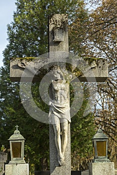 Old christian cross photo