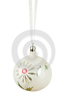 Old christmas ball isolated