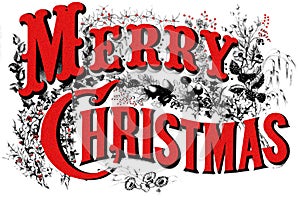 Old Christmas poster ragged.