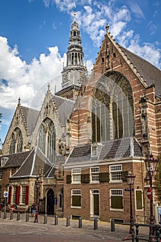 The old church in Amsterdam