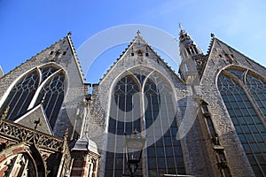 Old church in Amsterdam, Netherlands.