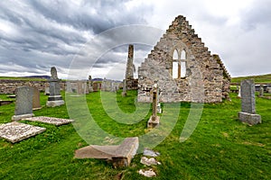 Old church of Balnakeil in Scotland