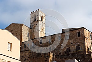 Old church belfry in Piazza Armerina, Sicily, Ital