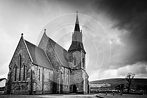 Old Church in Black and White