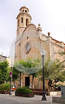 Old church in Calella. Costa del Maresme. photo