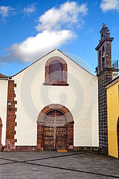 Old church in the city La Laguna, in Tenerife, Canary Islands on a sunny day