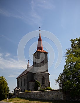 Old church, Czech Republic, St Laurence`s Church, KamenickÃÂ½ ÃÂ enov photo