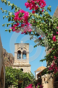 Old church of Elkomenos Christos,Monemvasia,Greece