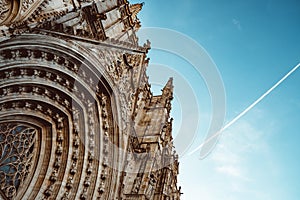 Old Church in the Gothic Quarter of Barcelona. It is aslo called as Barri Gotic photo