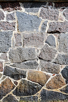 Old church granite wall.