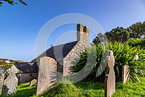 Old Church and Graveyard in the Scilly Isles photo