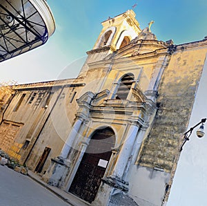 Old church in havana street