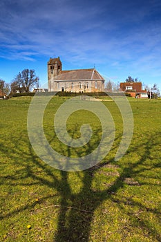 Old church on a hill