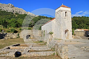 Old church historic site in Baska