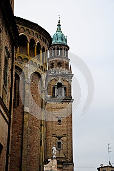 Old church in the historic streets of parma