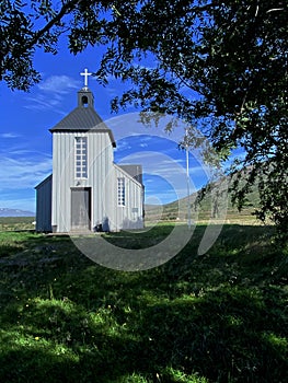 Old church at Husafell Borgarbyggd. photo