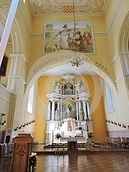 Old church interior, Lithuania