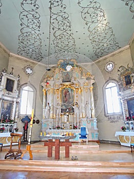 Old church interior, Lithuania photo