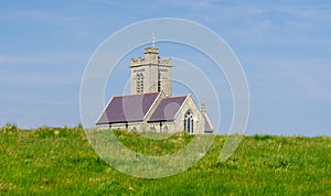 Old church on the Island of Lundy off Devon