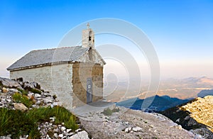 Old church in mountains, Croatia