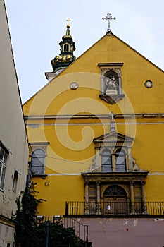 Old church in an old european town