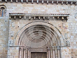 old church of old Spanish village beautiful handcrafted stone photo