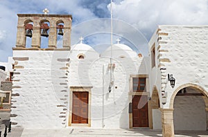 Old church at Patmos island in Greece.