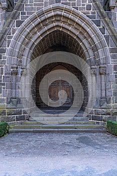 Old church portal in Bad Nauheim