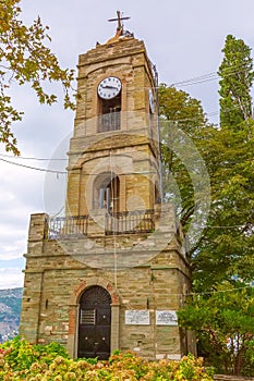 Old church in Portaria village of Pelion, Greece