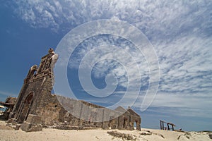 Old Church Remains after Cyclone