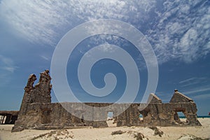 Old Church Remains after Cyclone