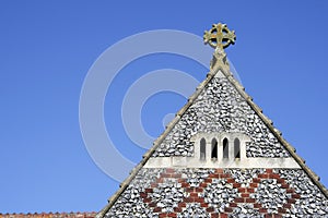 Old church roof hertforshire england photo