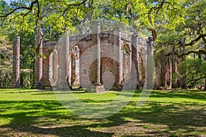 Old Church Ruins in South Carolina