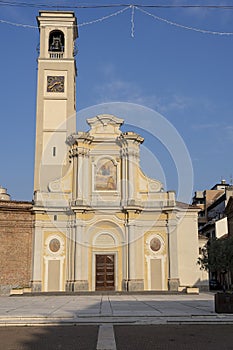 Old church in San Giuliano Milanese, Italy