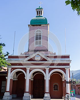 Old Church of San Jose de Maipo, located in Cajon del Maipo, Santiago de Chile photo