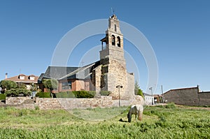 Old Church in San Justo de la Vega - Spain photo