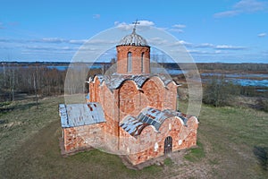 Old Church of the Savior on Kovalevo. Veliky Novgorod, Russia