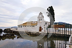 Old church by the sea in Greece